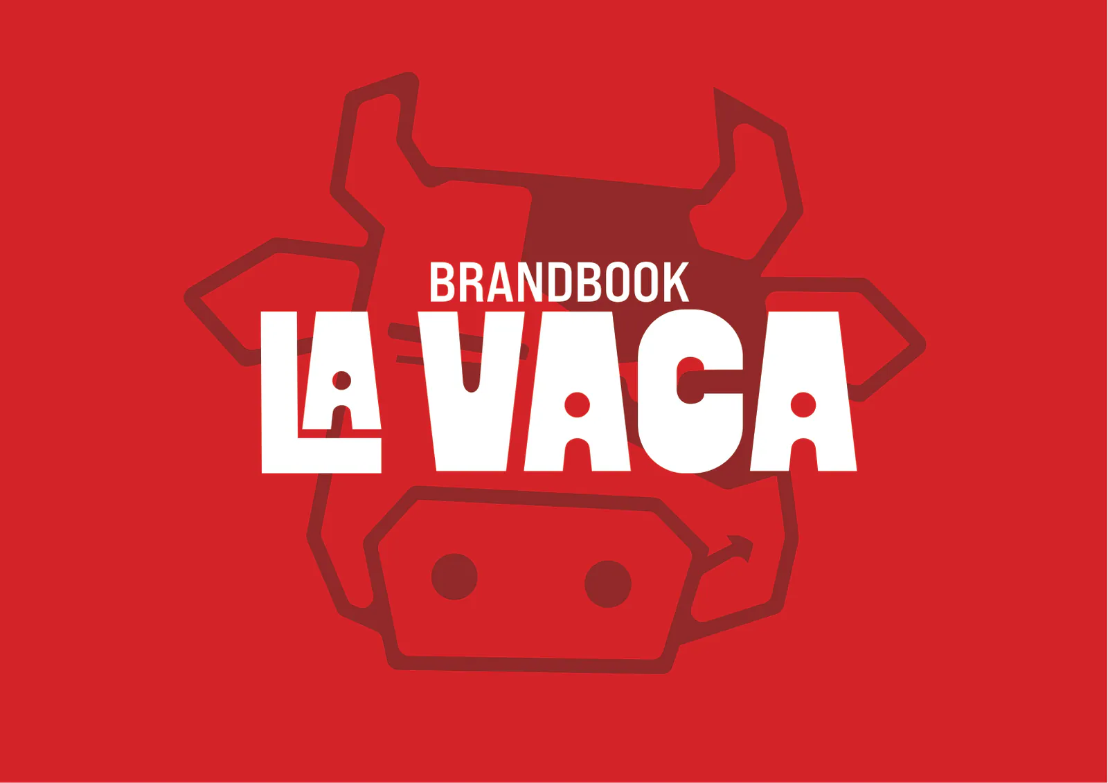 Portada del brandbook de La Vaca