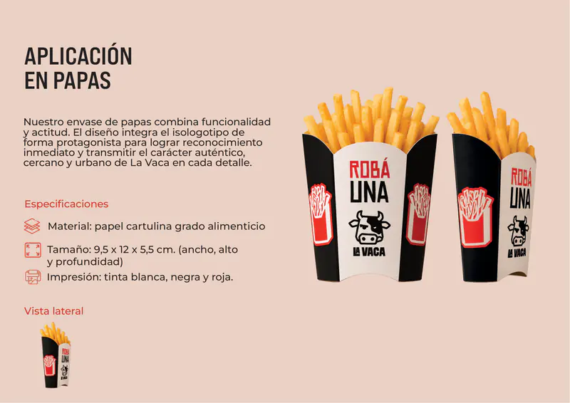 La Vaca — Envase de papas