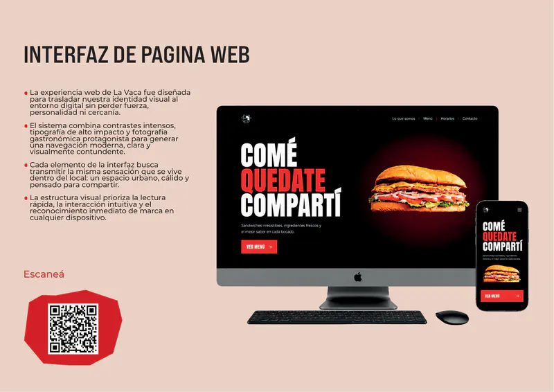 La Vaca — Interfaz web